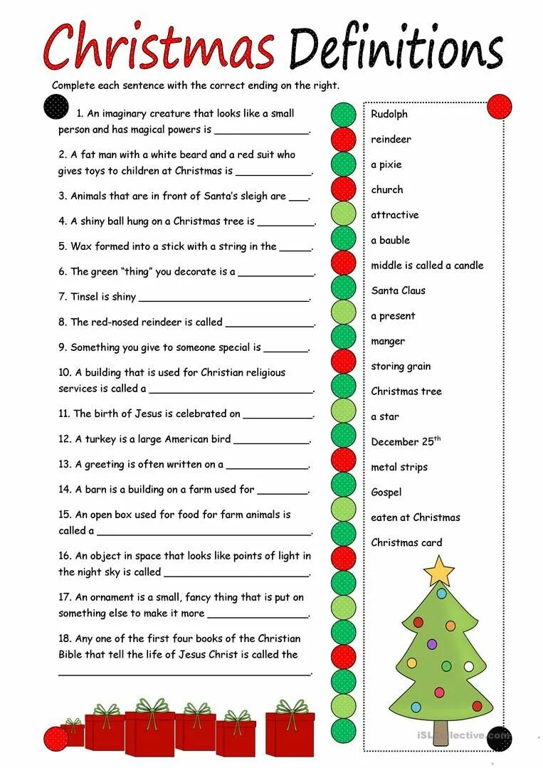 New year esl lesson