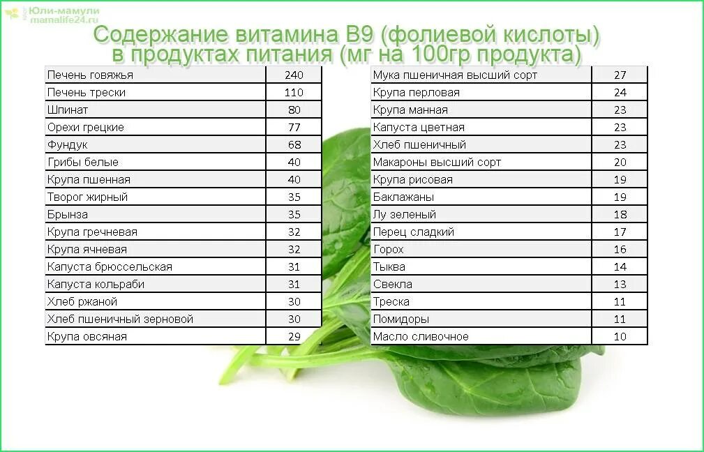 Продукты содержащие кислоту список. В 9 витамин таблица продуктов. Продукты богатые фолиевой кислотой и витамином в9. Содержание витамина в9 в продуктах питания таблица. Продукты содержащие витамин в и фолиевую кислоту.