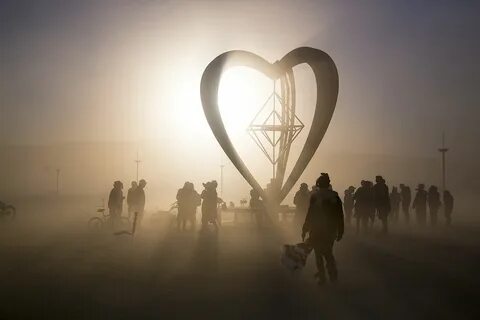 Sand storm party at burning