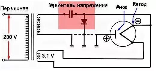 Умножитель напряжения микроволновки. Схема умножителя микроволновки. Схема подключения магнетрона в микроволновке. Схема умножителя в микроволновке.