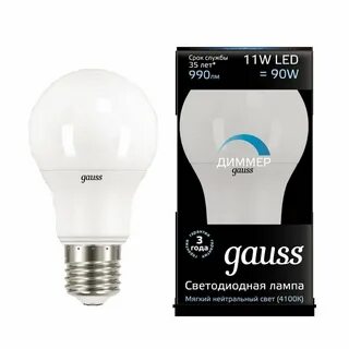 Gauss a60 e27 4100k лампа