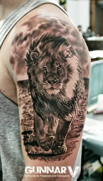 51 Cool Realistic Lion Tattoo Designs for Men 2024 Guide Lion tattoo design, Tat