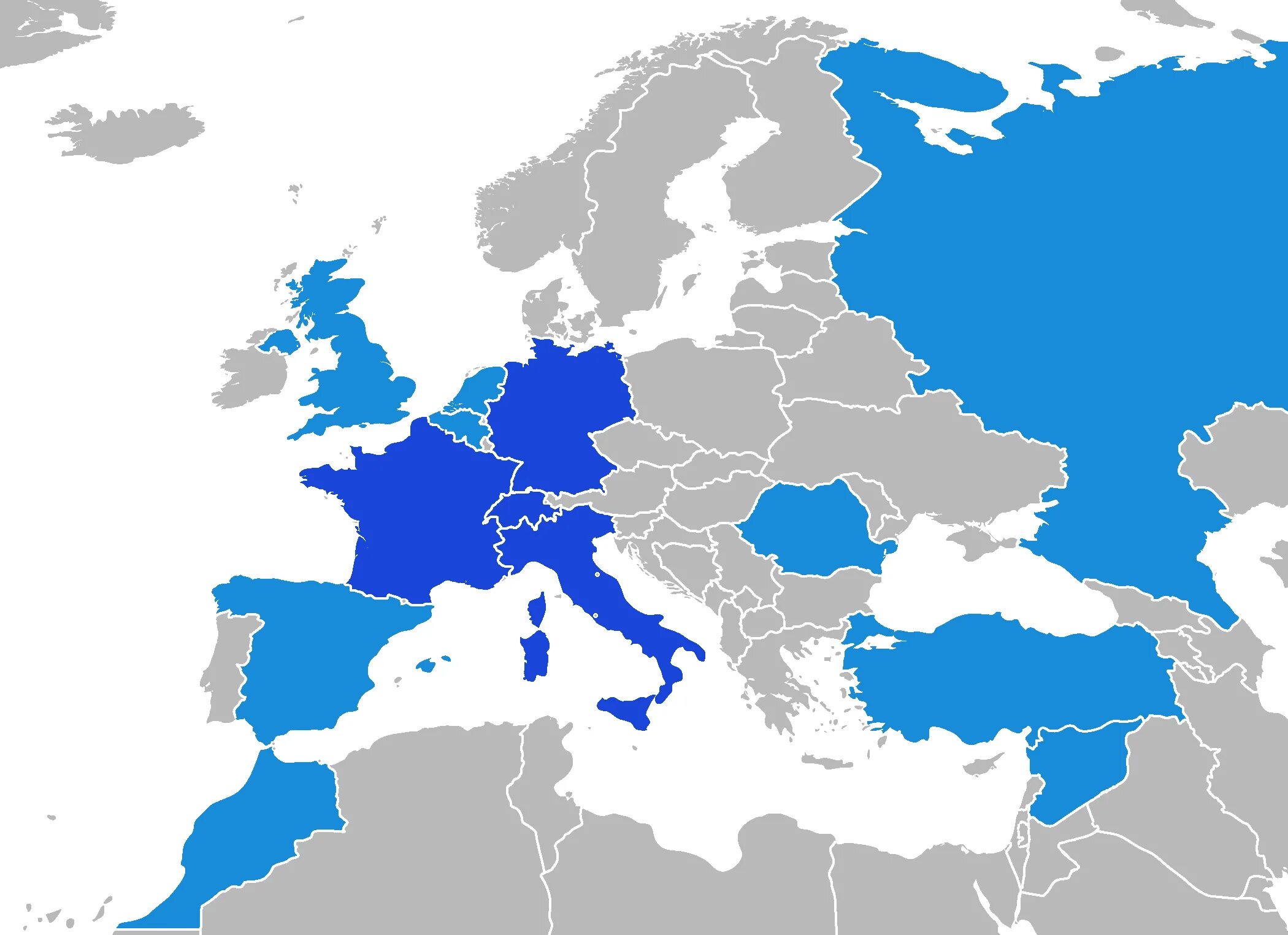 5 европейских областей. Европа 5. Карта Европы голубого цвета. Eu5. Зеленая карта Европы с синими границами.