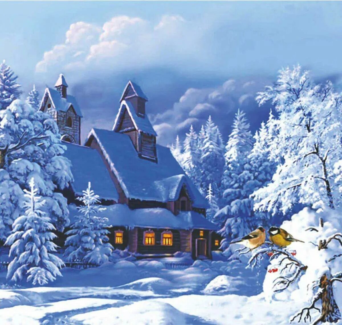 Страна зимней сказки. Новогодний пейзаж. Сказочная зима. Сказочные зимние пейзажи. Сказочный домик зимой.