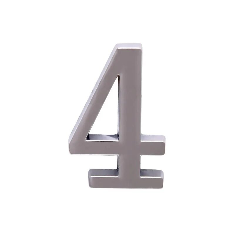 Дверь цифр 4. Цифра 4 металлическая. цифра №0 метал. (хром) аллюр.