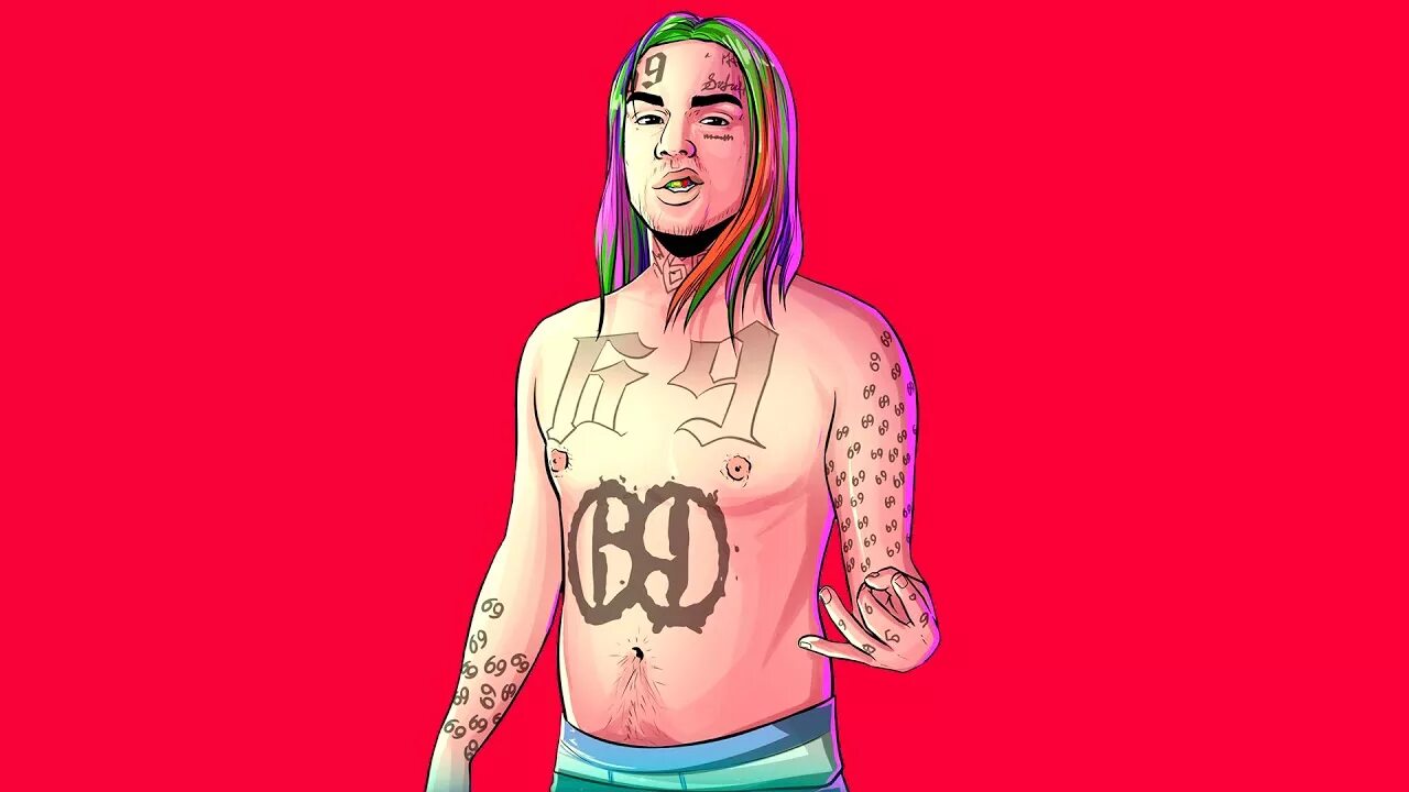 6ix9ine. 6ix9ine Art. 6ix9ine мультяшный. Ix vi x