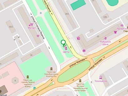 Чкалова оренбург карта