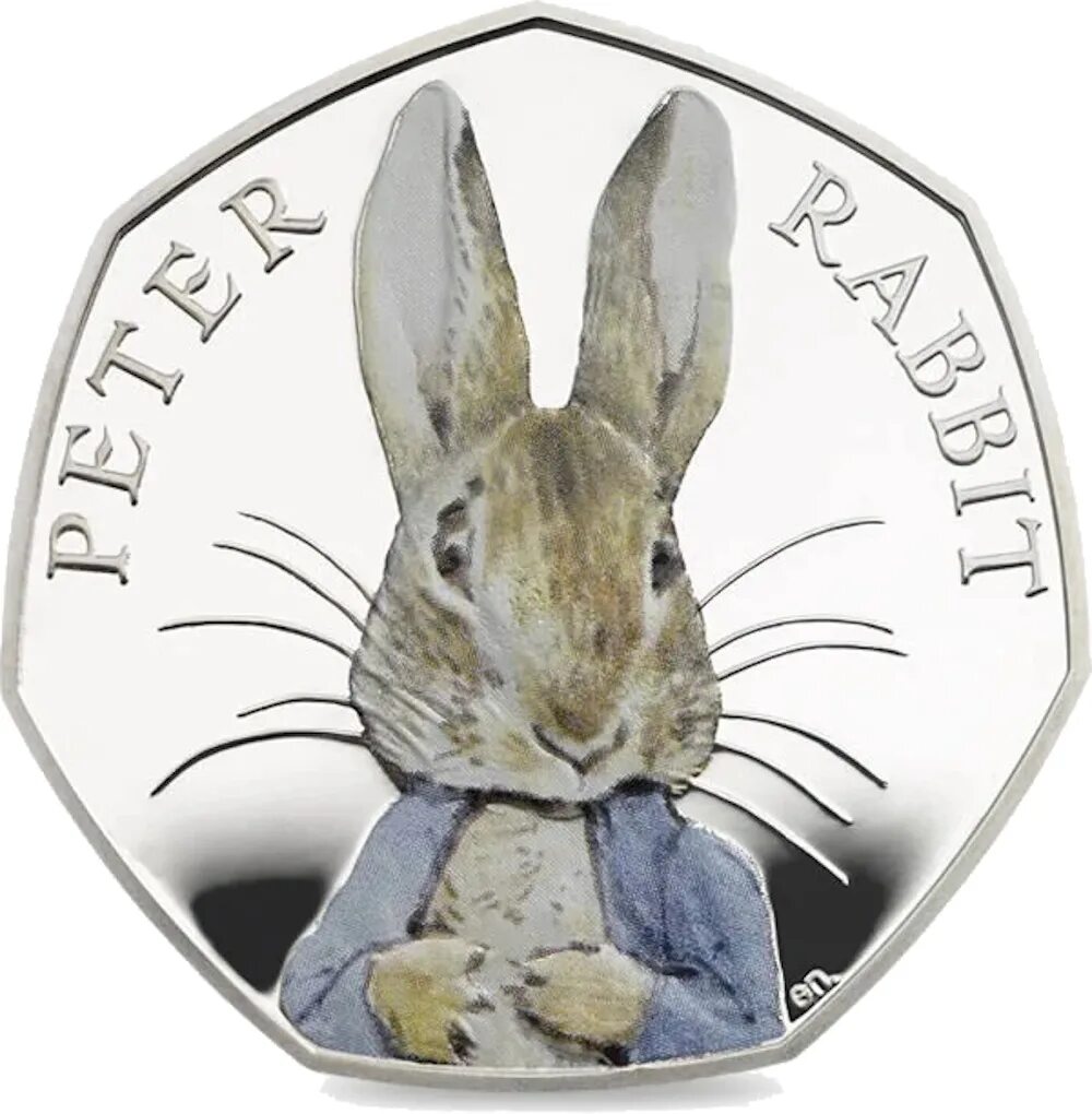 50 Пенсов Беатрикс Поттер. 50 Пенсов Великобритания 2016 год кролик. Великобритания 50 пенсов 2016 кролик Питер. Изображение кролика на монетах. 24 год год кролика