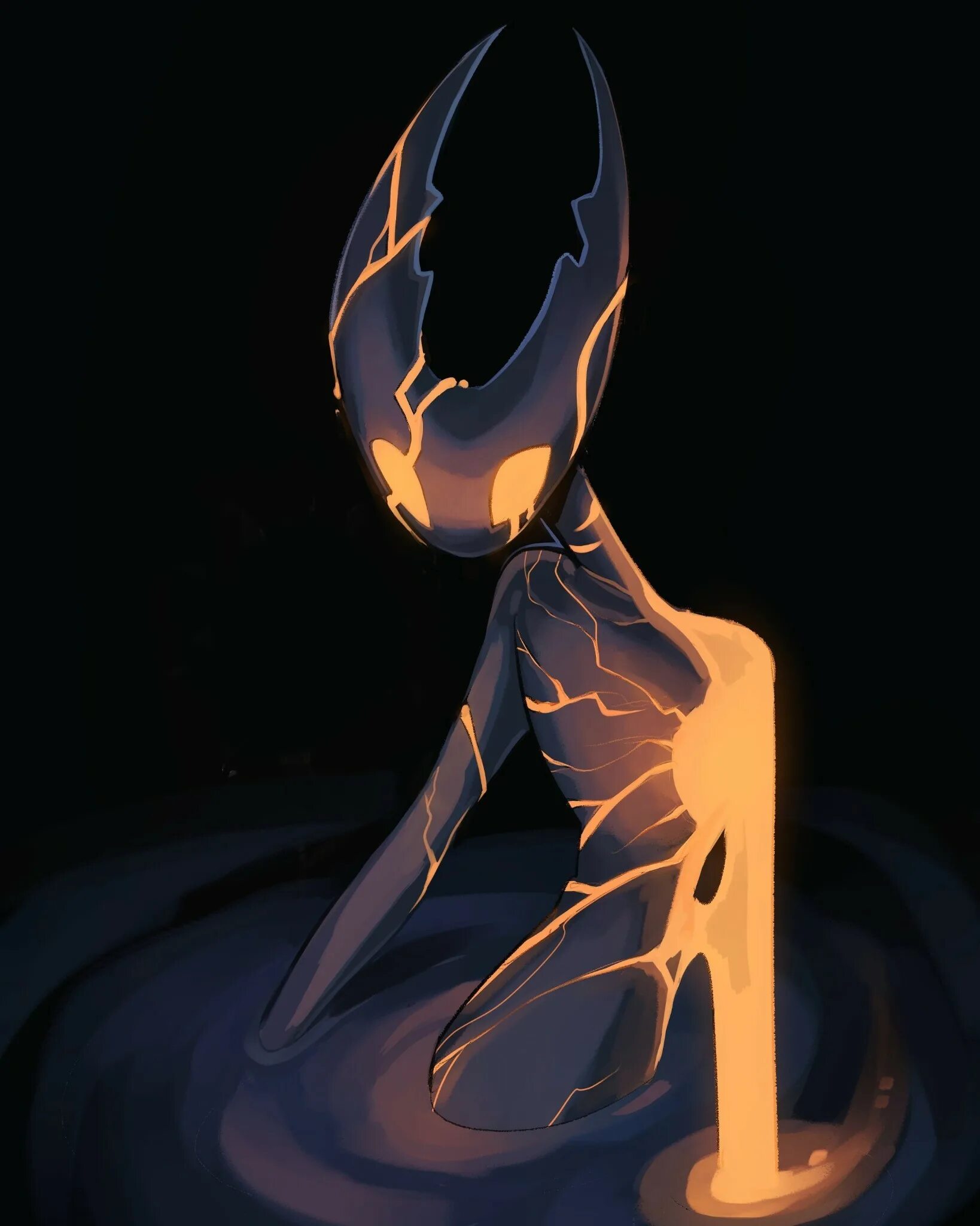 Hollow boss. Hollow Knight боссы. Холлов кнайт. Hollow Knight босс рыцарь. Hollow Knight бездна арт.