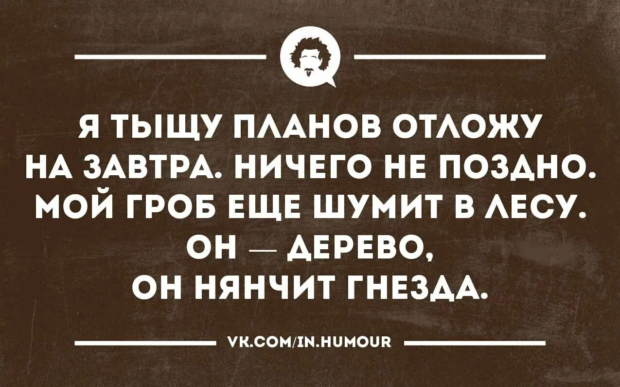 Мой гроб ещё шумит в лесу он дерево он нянчит. Мой гроб еще шумит в лесу. Мой гроб в лесу он нянчит гнезда. Я тыщу планов отложу на завтра. Я тысячу слов готов