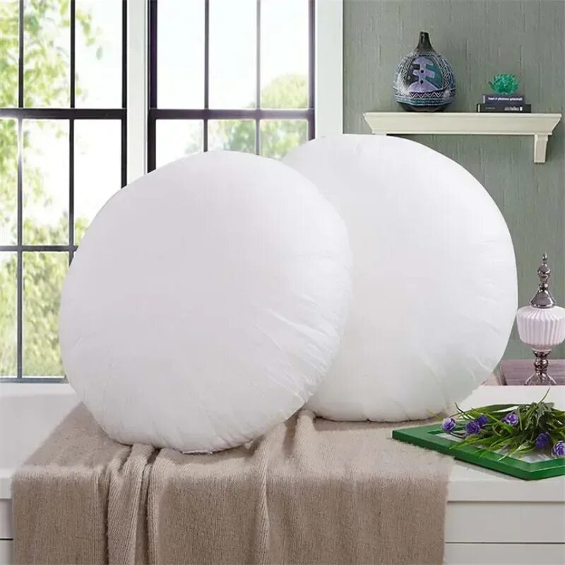 Inner Иннер подушка, белый 50x50 см. Круглая подушка. Подушка круглая декоративная. Круглая подушка белая. Подушка шарик купить