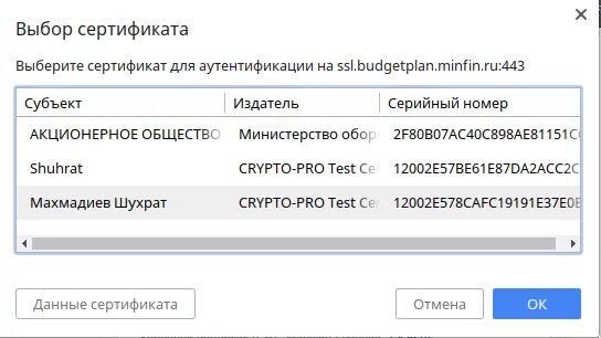 Выбрать сертификат для подписания. Выберите сертификат для подписания документа. КРИПТОПРО линукс. Выбор сертификата ЭЦП Скриншот. Https ssl budgetplan minfin ru вход