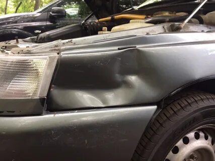 Как выпрямить крыло автомобиля своими руками