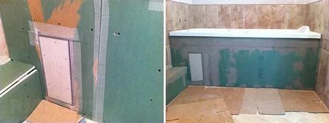 Панели на гипсокартон в ванной