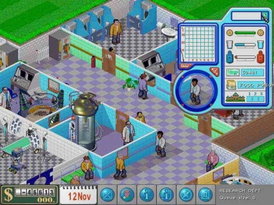 Игры где нужно лечить. Игра Theme Hospital. Hospital Tycoon 1997. Hospital игра 1997. Theme Hospital 1997.