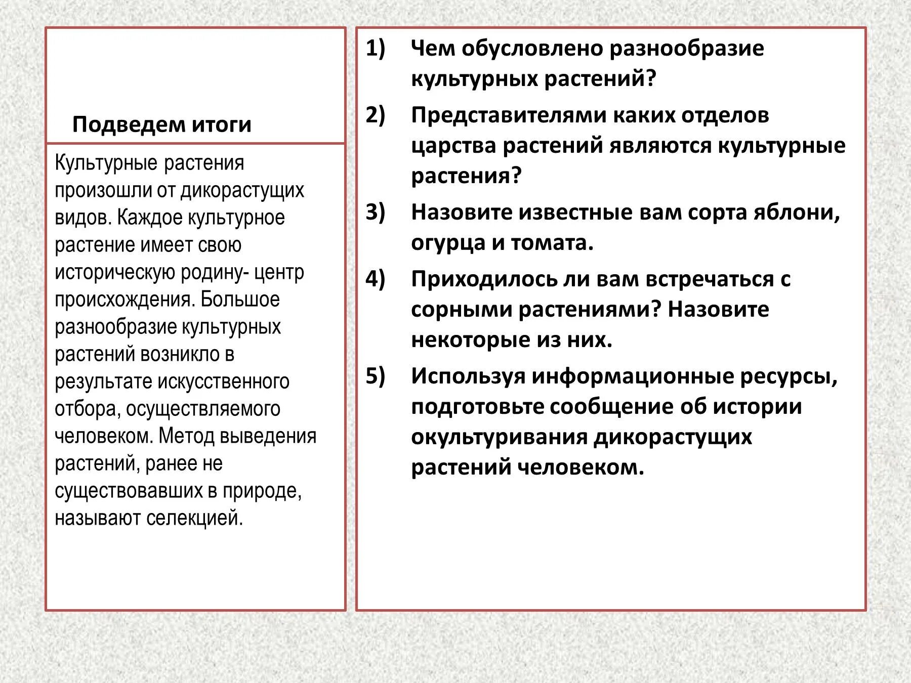 Используя информацию ресурсы подготовьте сообщение. Представителями каких отделов царства растений являются культурные. Чем обусловлено разнообразие культурных растений. История окультуривания дикорастущих растений человеком. Процесс окультуривания дикорастущих растений человеком.