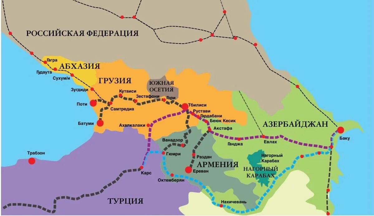 Поезд Батуми-Ереван. Призрак закавказской интеграции и пара слов об армянском на