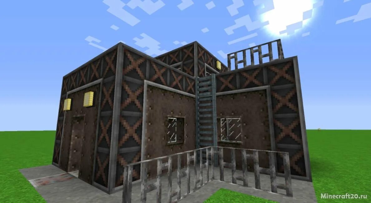 Immersive engineering. Индастриал дом в майнкрафт. прожектор immersive engineering. красивый дом для индастриал крафт. immersive engineering дом.