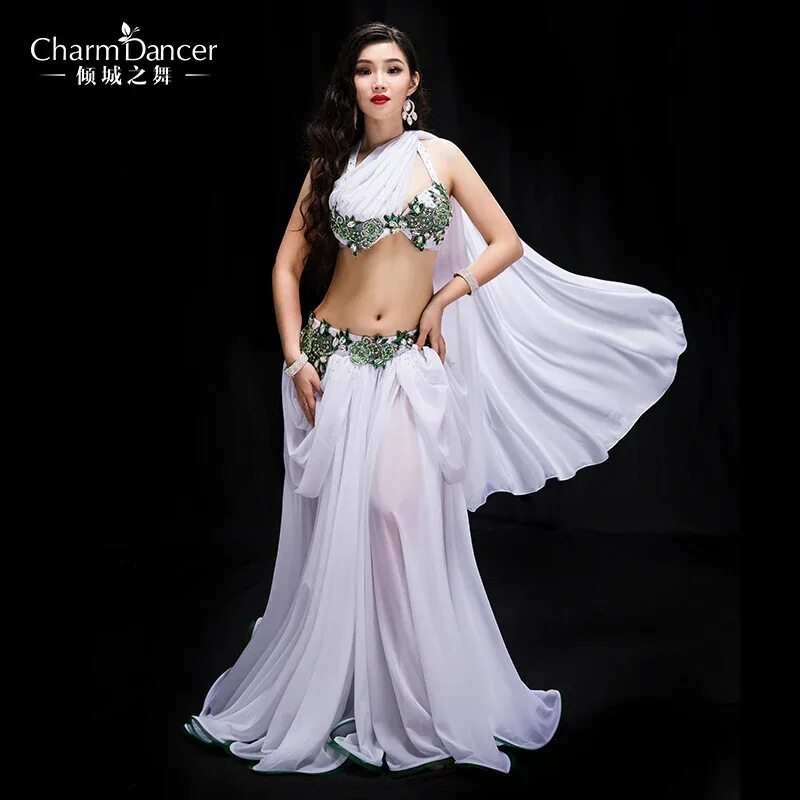 Click to Buy New Arrival 2017 Women Professional Belly Dancing Costumes Set Perf