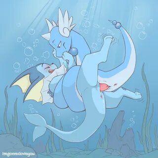 dragonair, eeveelution, vaporeon, nintendo, hi res, ambiguous gender, ambig...