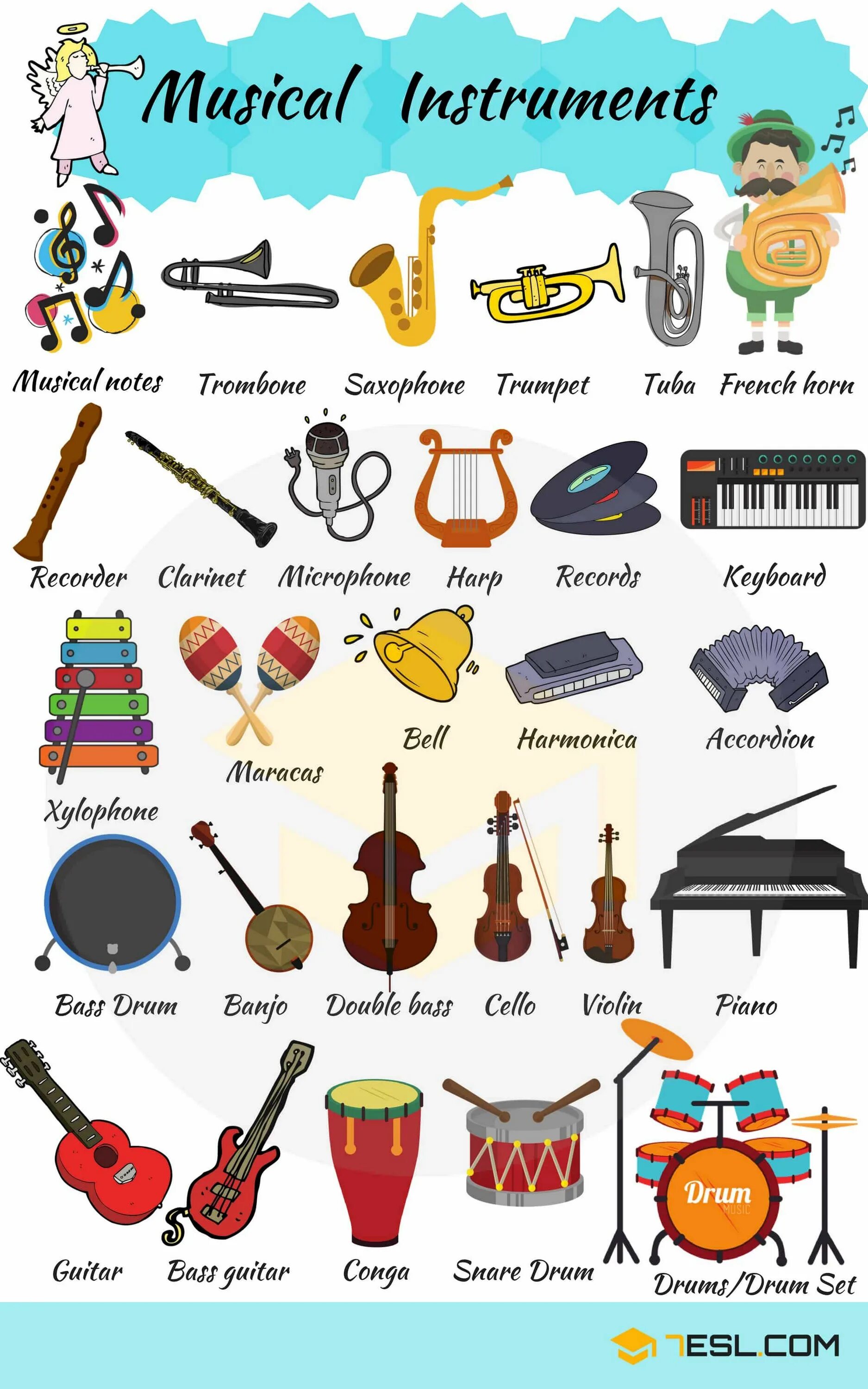 Урок английский язык музыка. Name of Musical instruments in English. Музыкальные инструменты на английском. Муз инструменты на английском. Музыкальные инструменты названия.
