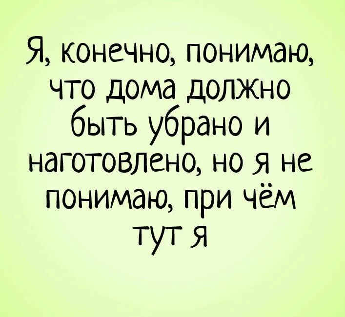 Ну конечно понимаем. Статусы юмор. Статус про уборку. Я конечно понимаю что дома должно быть убрано и наготовлено. Статусы про дом.