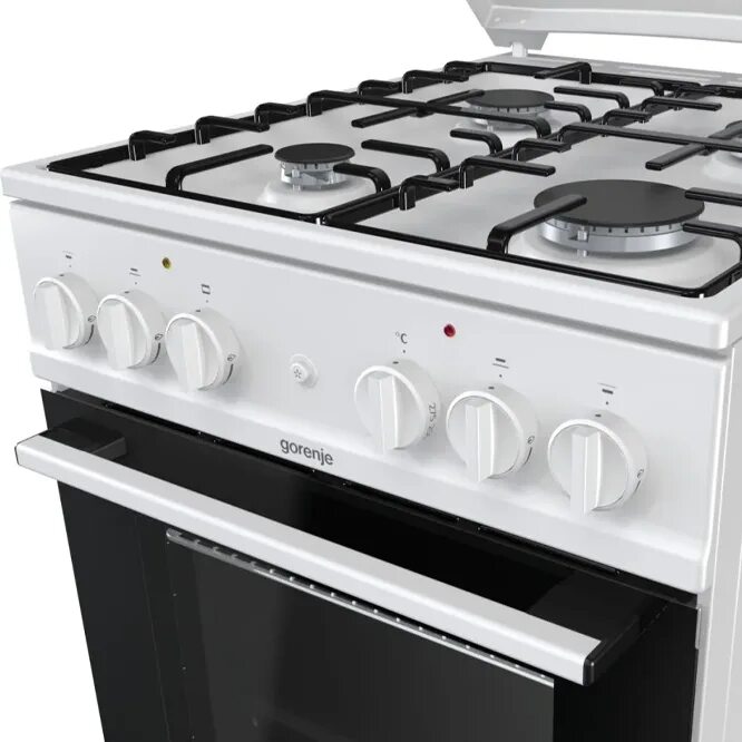 Плита комбинированная с электрической духовкой конвекцией. Gorenje k 5241 sh. gorenje k 5241 wh. газовая плита gorenje k5241wh. комбинированная плита gorenje k 5241 wh.