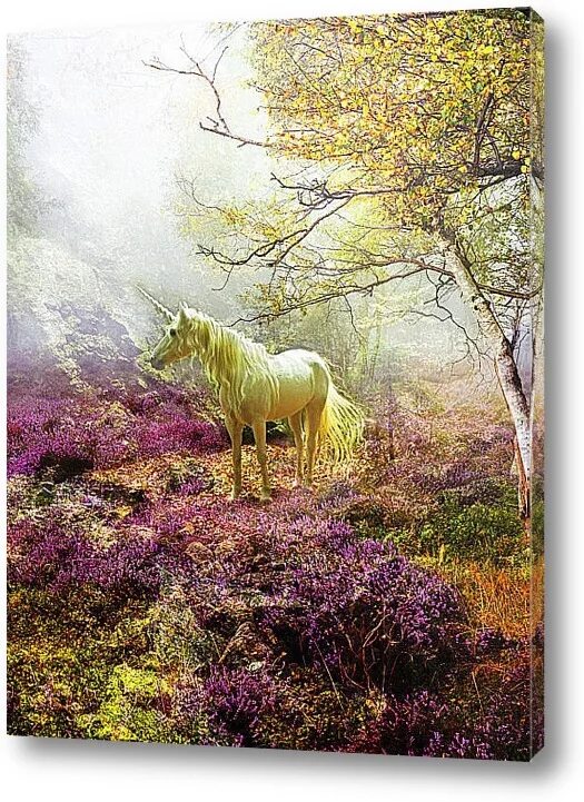 Фиолетовый Единорог в лесу. Лошади в лесу картина. Единорог в лесу Средневековая живопись. Единорог в лесу