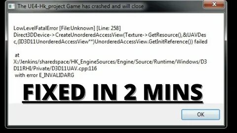 Lowlevelfatalerror