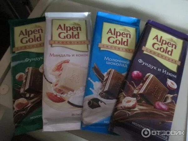 Отзыв о Шоколад Alpen Gold Красивый, но не очень вкусный.