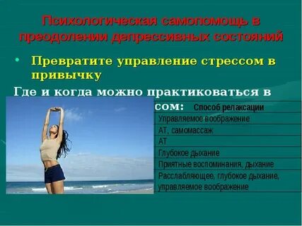 Тест какие способы самопомощи следует рекомендовать молодежи
