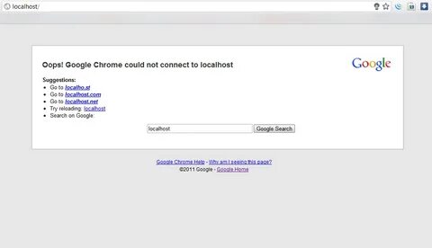 Localhost не позволяет установить соединение