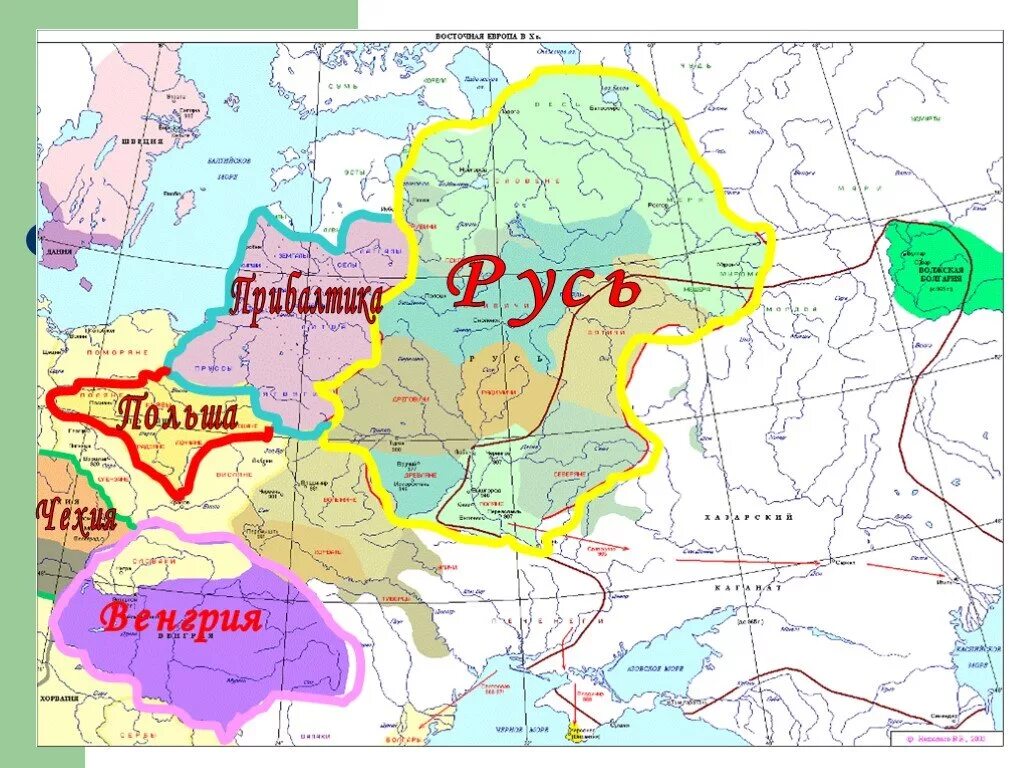 Киевская русь в 10 веке. Киевская Русь карта. Киевская Русь в 10 веке карта. Территория Киевской Руси 9 век. Карта Киевской Руси в 9 веке.