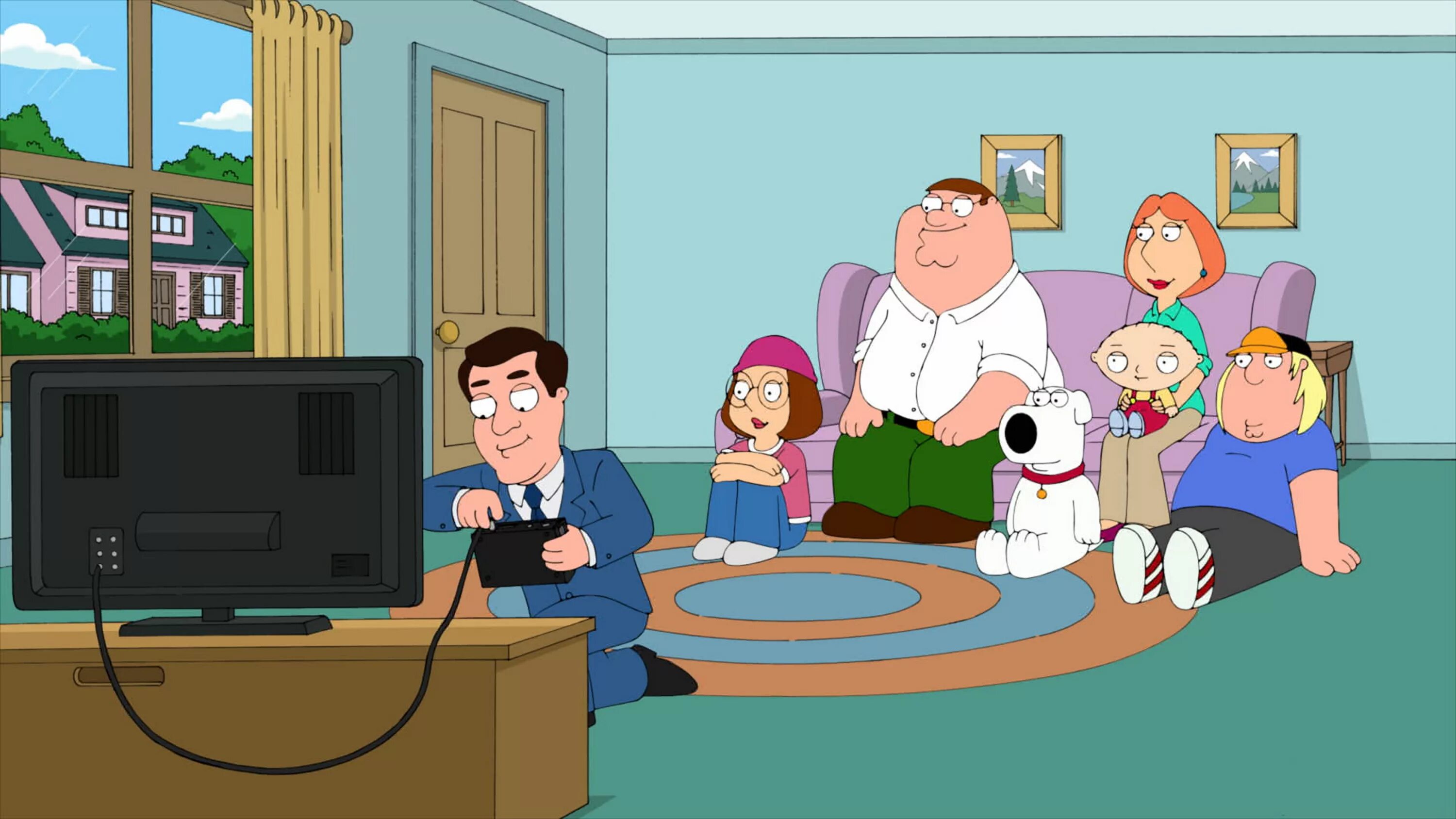 Лоис Гриффин. Мэр Уэст Гриффины. Телевизор Гриффины. Family guy back