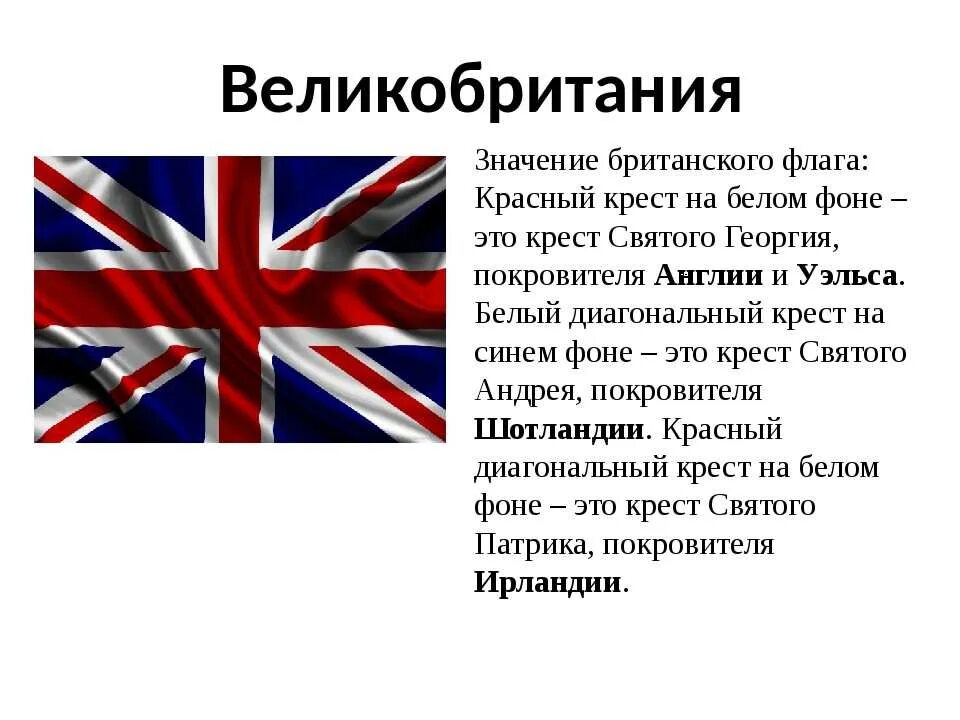 Англия и великобритания это одно. Флаг Великобритании значение. История флага Великобритании. Смысл флага Великобритании.