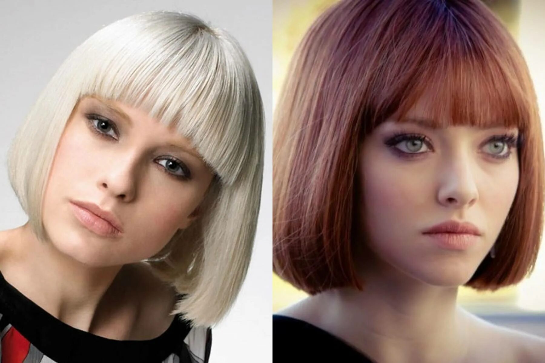 Стрижки на средние волосы 2016: 101 прическа Long bob haircut with bangs, Bob ha