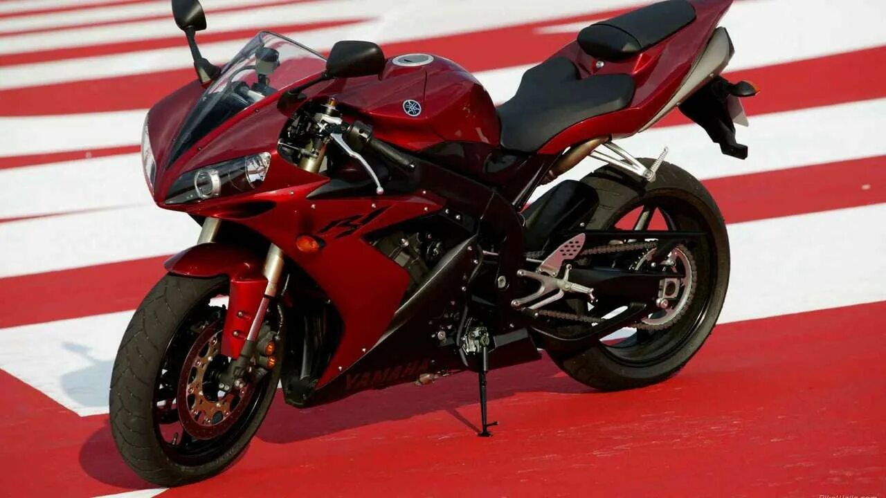 Красно белый мотоцикл. Yamaha YZF-r1 2005. Yamaha r1 2005 красный. Yamaha YZF r1 2005 красный. Yamaha YZF-r1 красный.