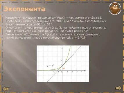 Что такое экспонента