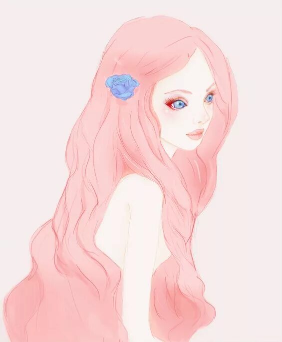 Девушки с розовыми волосами карандашом. Девушка с розовыми волосами арт. Девушка с розовыми волосами арт. Розовый арт. Рисовать розовую девочку.