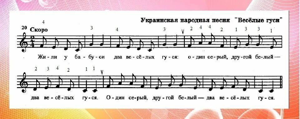 Музыка простая мелодия. Два веселых гуся Ноты. Ноты жили у бабуси два веселых гуся на пианино для начинающих. 2 Веселых гуся Ноты для фортепиано. Ноты два веселых гуся для фортепиано для детей.