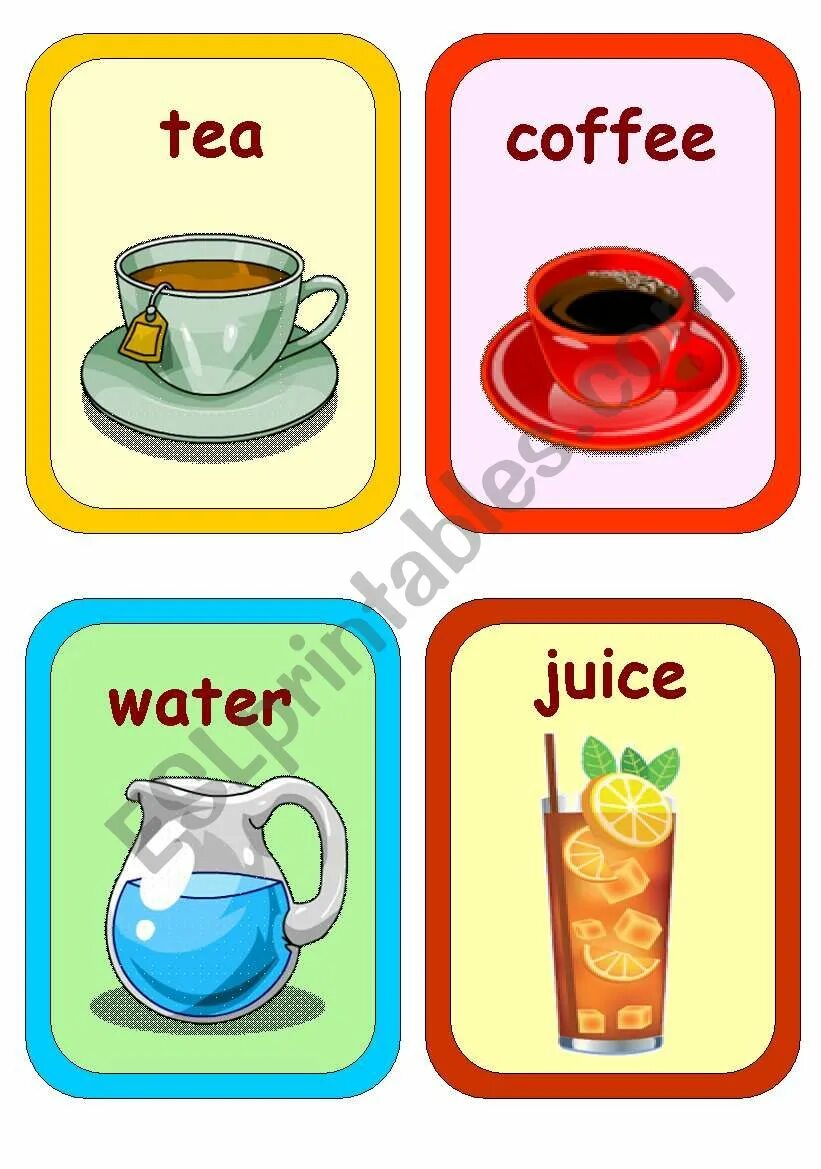 Пить сок на английском. Напитки карточки для детей. Карточки напитков на английском. Напитки на английском языке для детей. Карточки для детей чай.