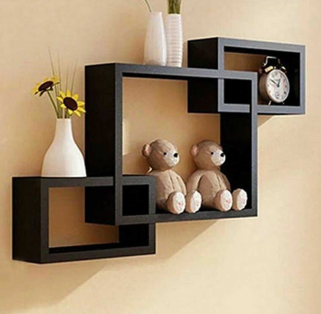 Стильные полочки. Подвесные полки. Полки. Полки на стену. Полка "wall shelf-s (bas wl-001)" белая.