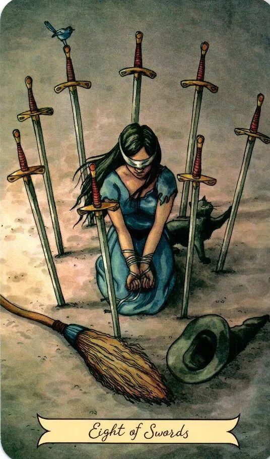 Восьмерка мечей человек. 8 мечей таро. восьмерка мечей таро. 8 мечей таро ведьм. аркан восьмерка мечей.