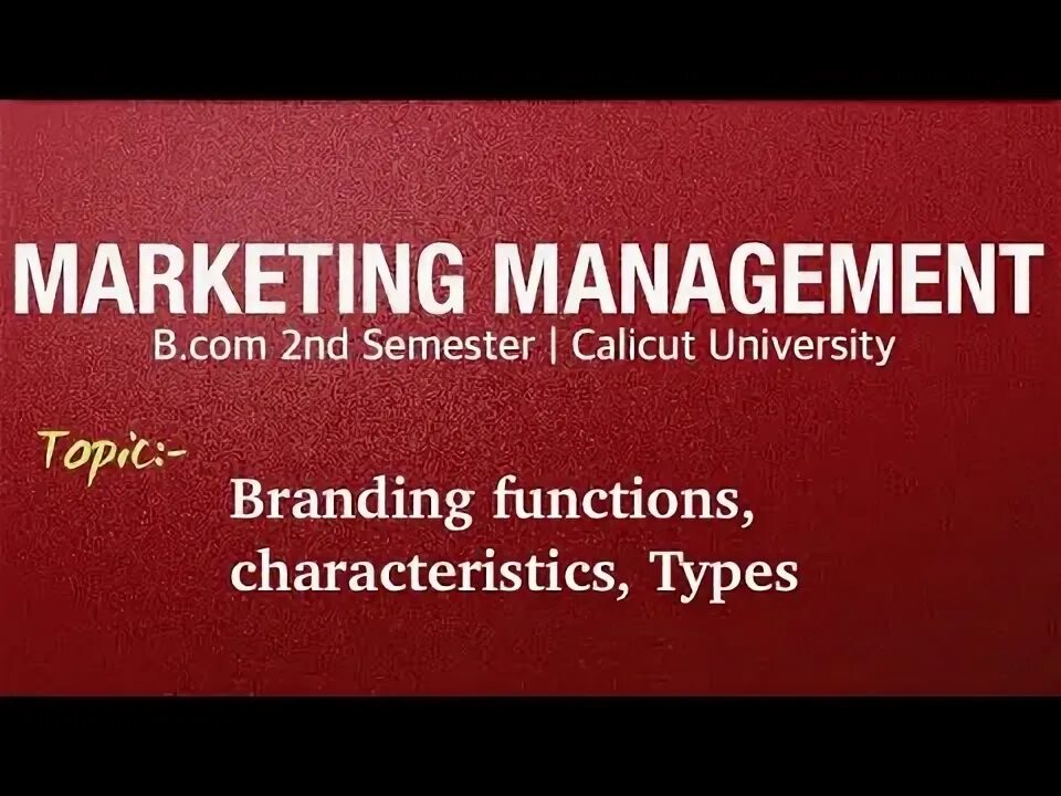 Branding functions. Branding functions