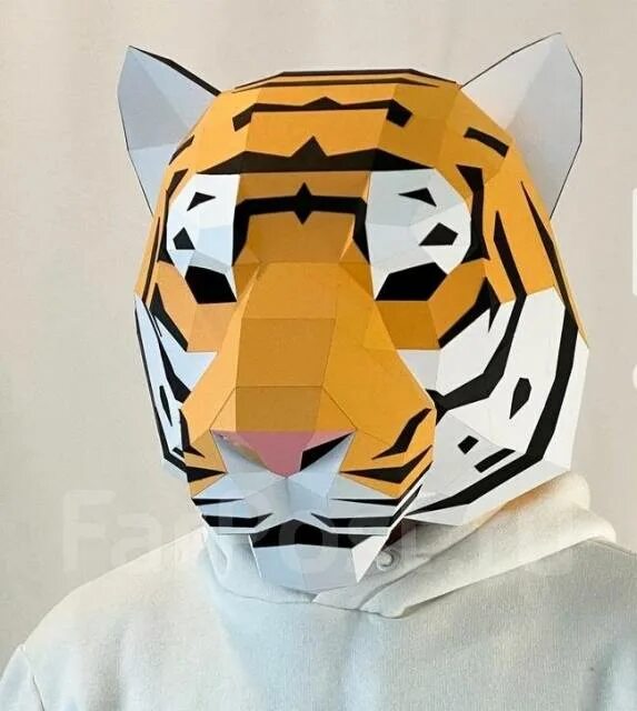 Зеркальная маска тигра. Маска тигра на новый 2023 года. Голова угловая тигр маска 3d. Новогодняя маска 2022 белый тигр. Маска тигра белая