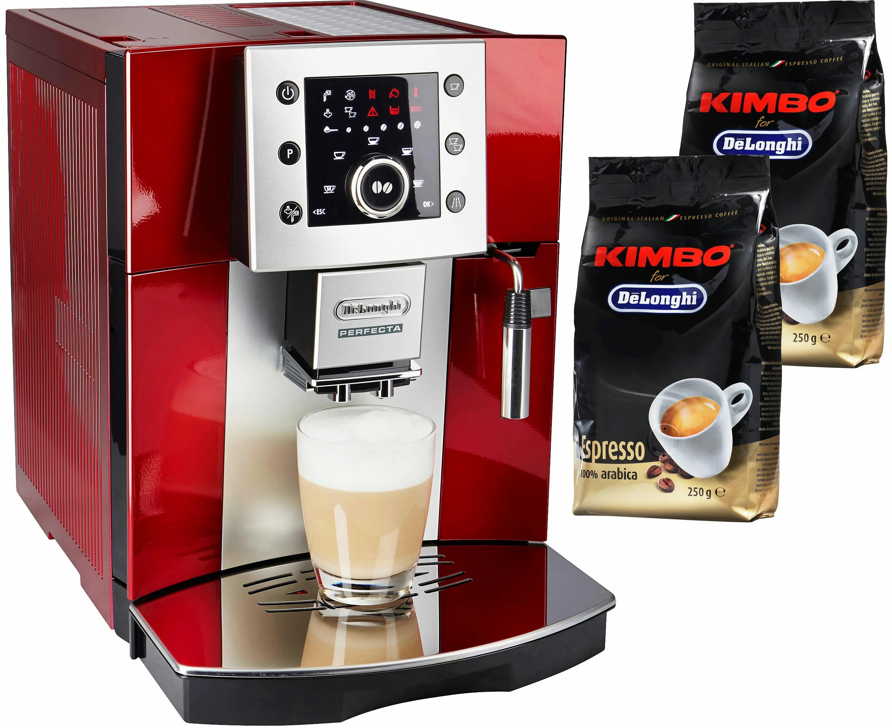 Зерновая машина кофе. Кофемашина delonghi perfecta esam 5400. кофемашина de&#039;longhi perfecta esam 5400. delonghi esam 5400. delonghi esam 5400 (red).