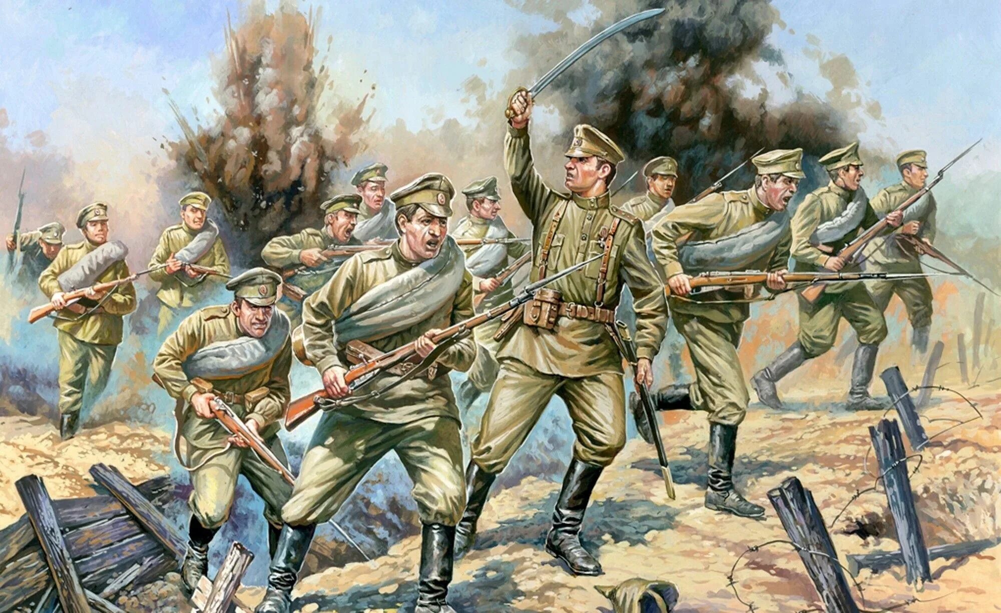 Россия в первой мировой войне 1914-1918. Русская пехота первой мировой войны.