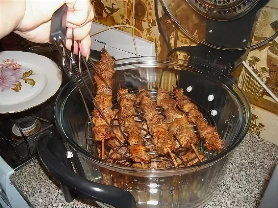 Как пожарить шашлык в аэрогриле. Шашлык в аэрогриле. шашлык в аэрогриле из свинины. приготовление шашлыка в аэрогриле. мясо в аэрогриле.