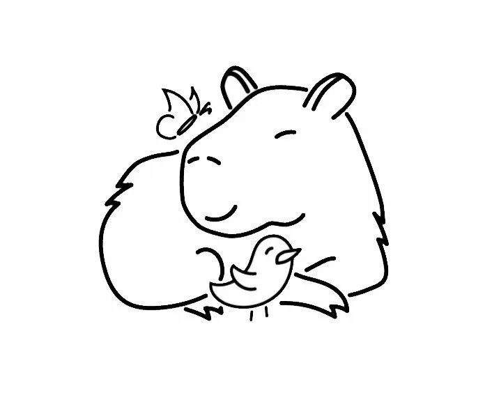 Капибара для разукрашивания. Capybara раскраска. Капибара раскраска мультяшная. Черно белая Capybara.