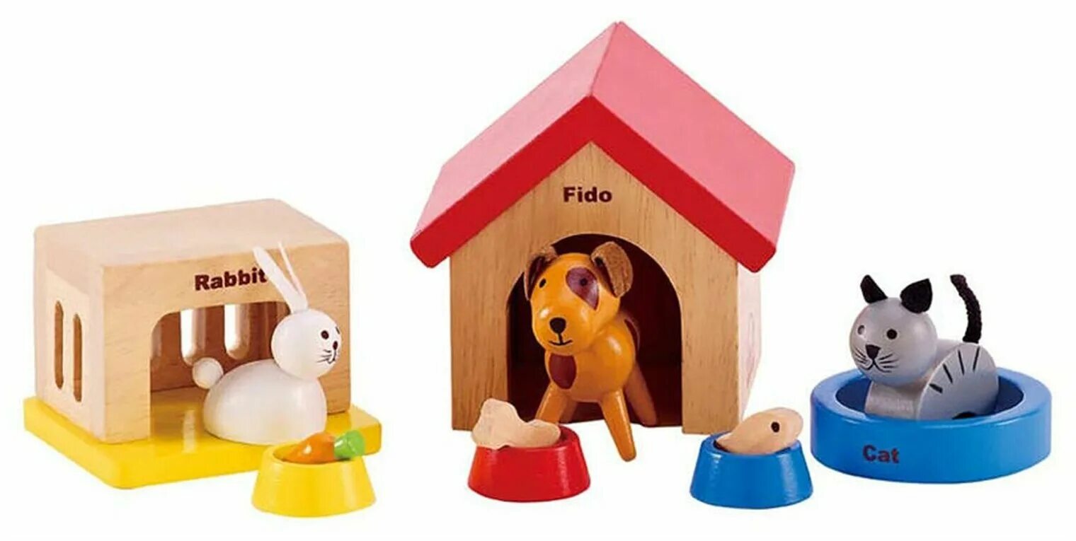 Pet family купить. Набор домашние животные Hape. Игрушки животные в домике. Pets Family игрушки. Happy Family игрушки Forest Pet Families.